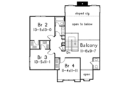 European Style House Plan - 4 Beds 4 Baths 3357 Sq/Ft Plan #57-116 