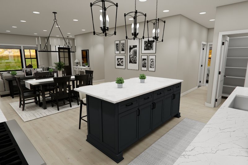 House Design - Interior - Kitchen for Bungalow House Plan #51-1402 - 3 bed, 2 bath