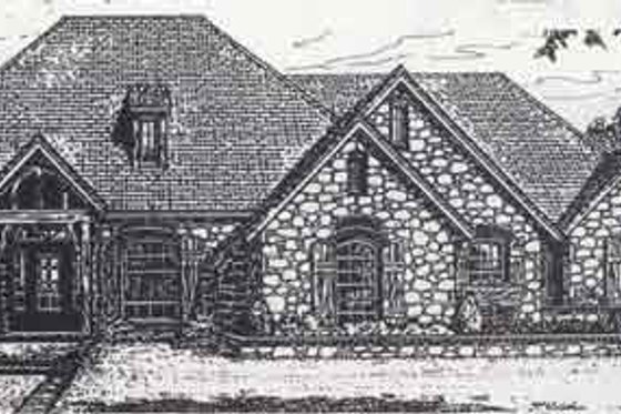 Exterior - Front Elevation for Colonial House Plan #310-846 - 3 bed, 2.5 bath