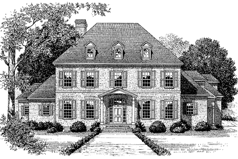 Dream House Plan - Classical Exterior - Front Elevation Plan #453-368