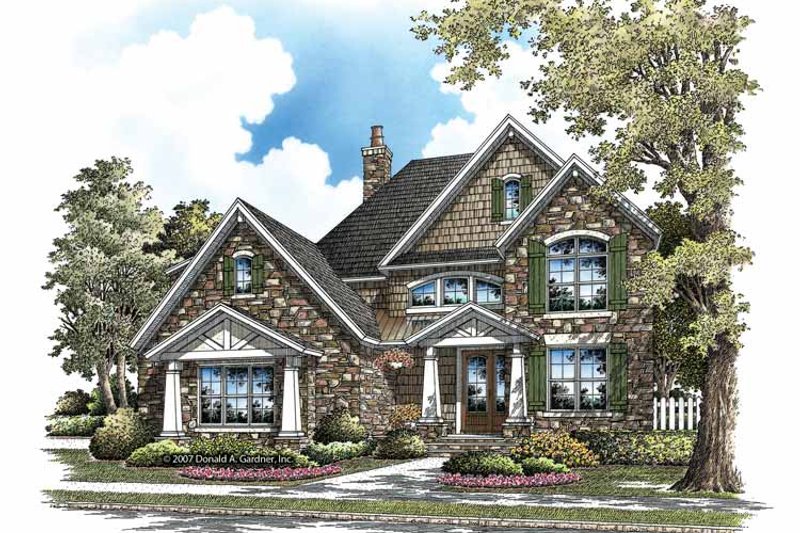 Dream House Plan - Exterior - Front Elevation 3 for Craftsman House Plan #929-839 - 5 bed, 4 bath