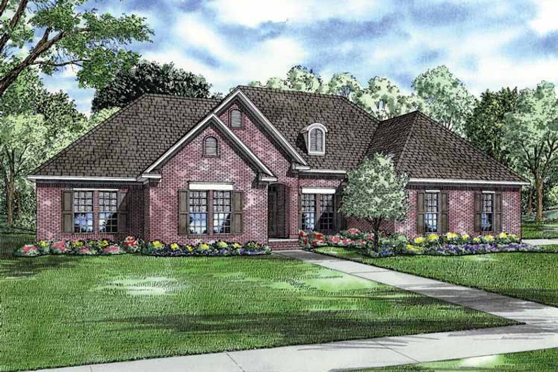 Architectural House Design - Country Exterior - Front Elevation Plan #17-2853
