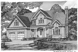 Classical Exterior - Front Elevation Plan #929-543