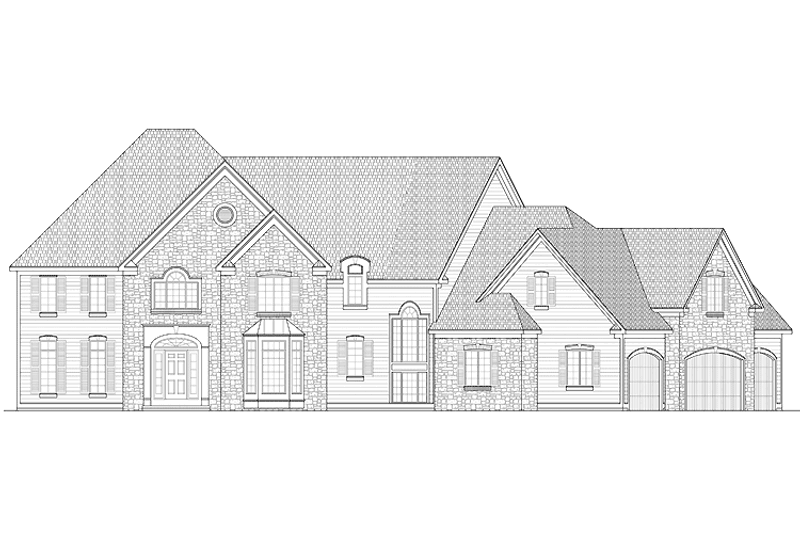 House Blueprint - Craftsman Exterior - Front Elevation Plan #328-438