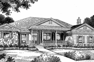 House Design - Country Exterior - Front Elevation Plan #417-620