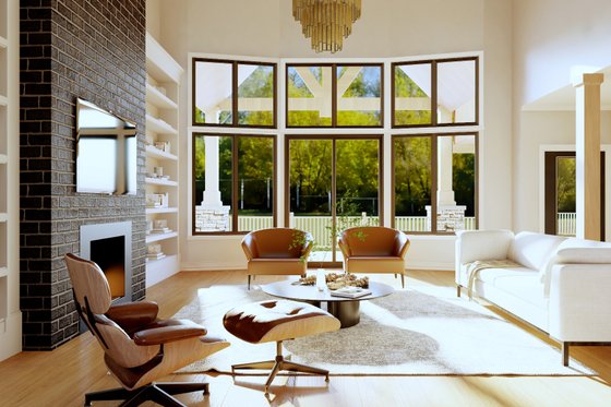 Interior - Family Room for Contemporary House Plan #1064-332 - 5 bed, 6 bath