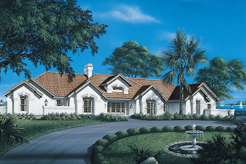 Dream House Plan - Traditional Exterior - Front Elevation Plan #57-273