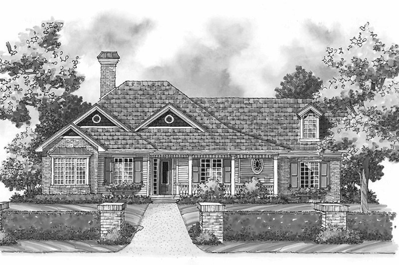 Home Plan - Exterior - Front Elevation 3 for Country House Plan #930-255 - 3 bed, 2 bath