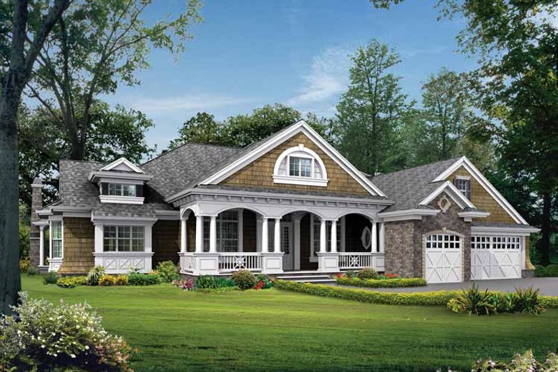 House Plan Design - Craftsman Exterior - Front Elevation Plan #132-282