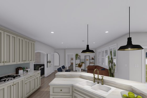 Interior - Kitchen 2 for Traditional House Plan #1060-107 - 3 bed, 2.5 bath