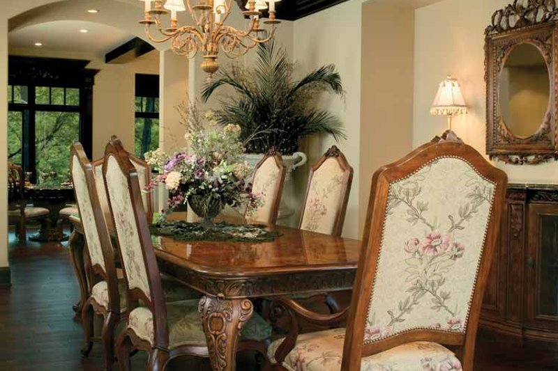 Home Plan - Interior - Dining Room for Tudor House Plan #928-61 - 3 bed, 3 bath