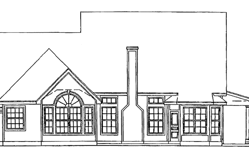 Dream House Plan - Exterior - Rear Elevation for Country House Plan #472-155 - 3 bed, 2.5 bath