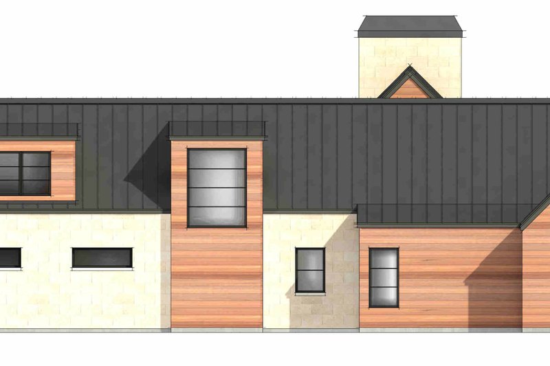 Dream House Plan - Exterior - Front Elevation 12 for Modern House Plan #1096-185 - 4 bed, 4.5 bath