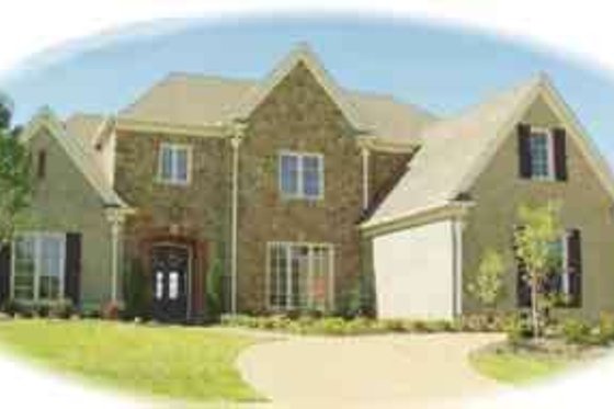 Exterior - Front Elevation for European House Plan #81-640 - 3 bed, 3.5 bath