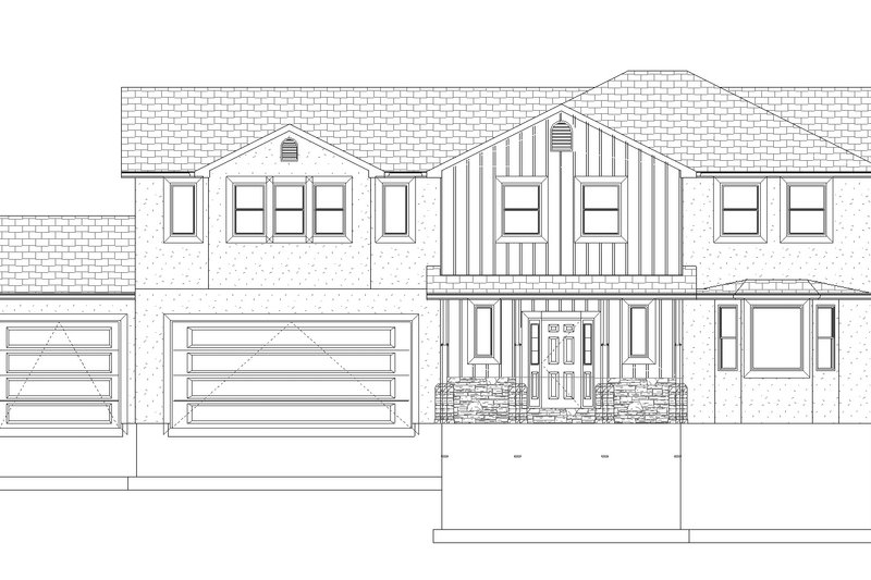 House Plan Design - Exterior - Front Elevation 7 for Traditional House Plan #1060-32 - 5 bed, 3.5 bath
