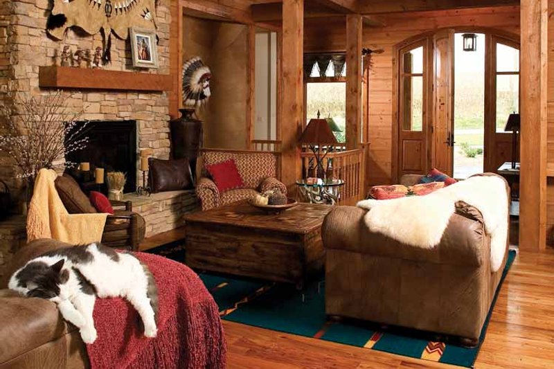 Dream House Plan - Interior - Family Room for Craftsman House Plan #929-800 - 5 bed, 4 bath