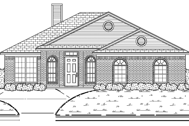 Dream House Plan - Exterior - Front Elevation 3 for Traditional House Plan #84-679 - 4 bed, 2 bath