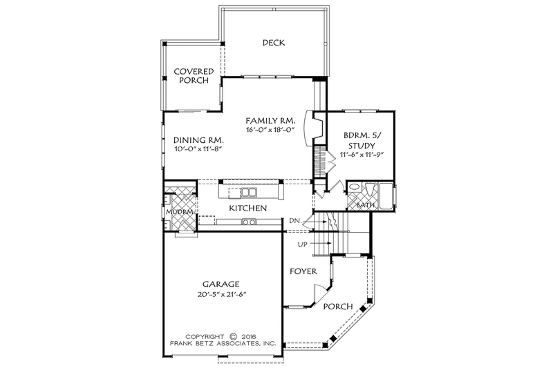 Dream House Plan - Floor Plan - Main Floor for European House Plan #927-979 - 5 bed, 3 bath