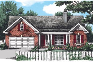 Country Exterior - Front Elevation Plan #927-330