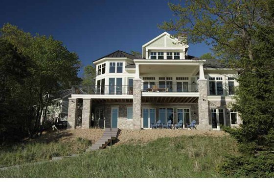 Exterior - Rear Elevation 5 for Craftsman House Plan #928-175 - 4 bed, 3.5 bath