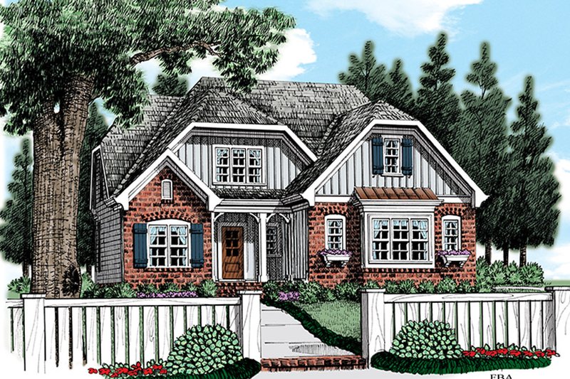 Home Plan - Cottage Exterior - Front Elevation Plan #927-972