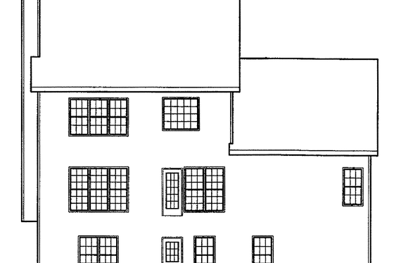 Exterior - Rear Elevation for Country House Plan #927-89 - 4 bed, 3 bath