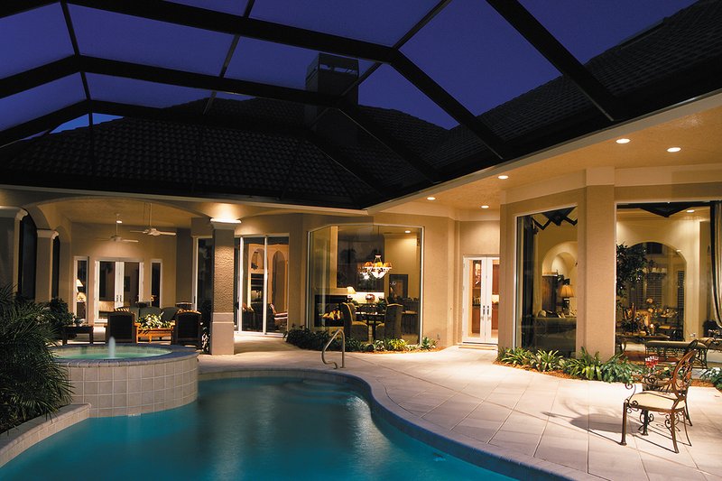 Home Plan - Exterior - Rear Elevation for Mediterranean House Plan #930-491 - 3 bed, 4 bath
