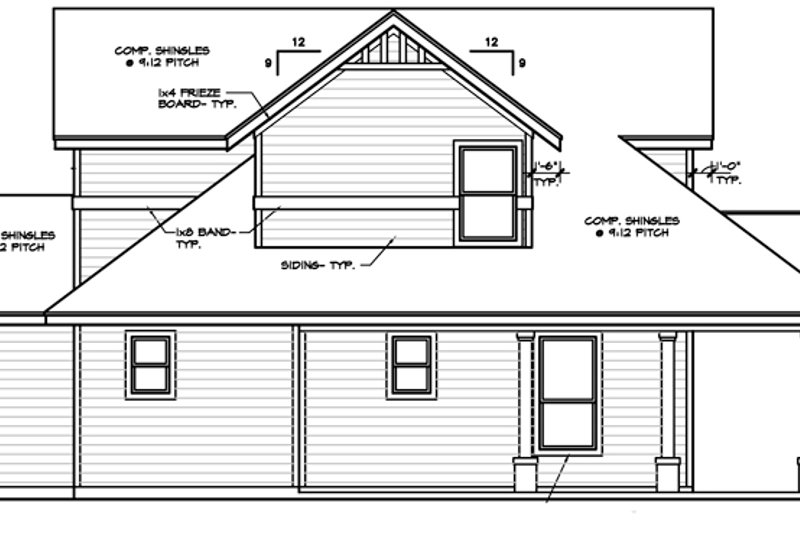 Dream House Plan - Exterior - Other Elevation 1 for Country House Plan #472-396 - 3 bed, 2.5 bath