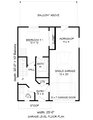 Traditional Style House Plan - 3 Beds 2 Baths 1160 Sq/Ft Plan #932-438 