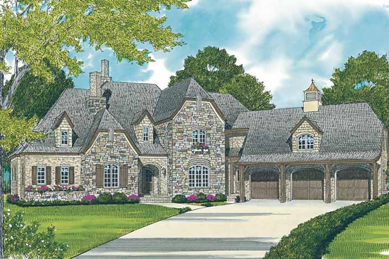 Home Plan - Country Exterior - Front Elevation Plan #453-465