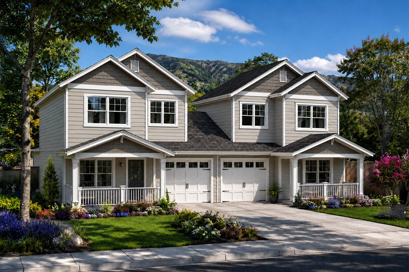 Dream House Plan - Exterior - Front Elevation 2 for Traditional House Plan #124-813 - 6 bed, 3 bath