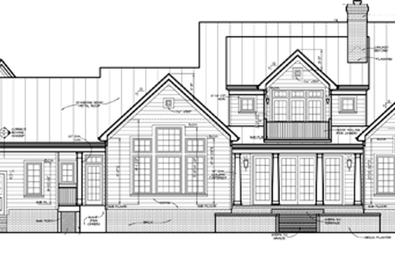 Dream House Plan - Exterior - Rear Elevation for Classical House Plan #453-332 - 4 bed, 4.5 bath