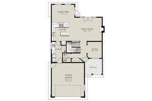 Floor Plan - Main Floor for Traditional House Plan #427-7 - 3 bed, 3 bath