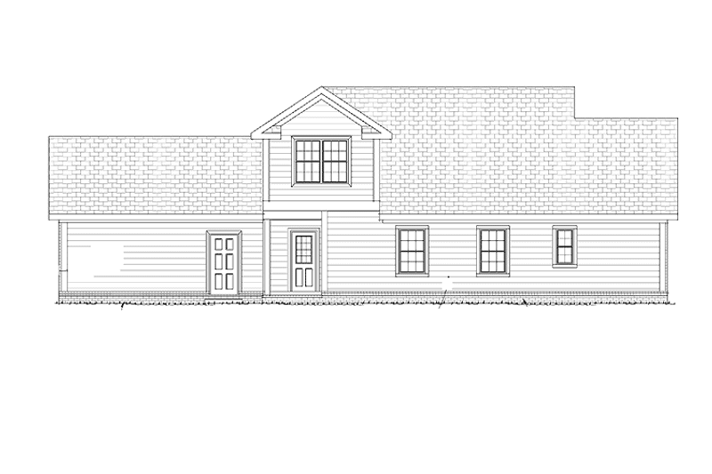 Dream House Plan - Exterior - Rear Elevation for Traditional House Plan #513-2101 - 3 bed, 2.5 bath