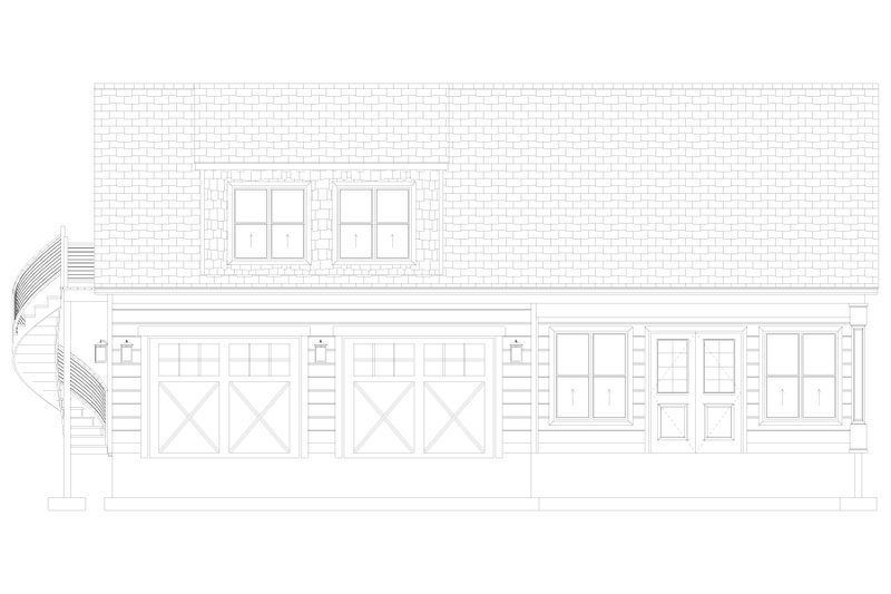 House Design - Exterior - Front Elevation 5 for Traditional House Plan #1060-357, 0.5 bath
