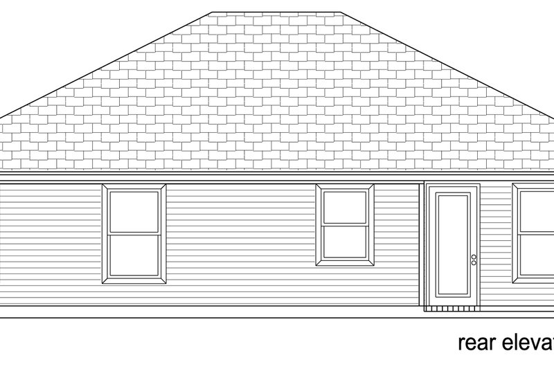 Dream House Plan - Exterior - Rear Elevation for Craftsman House Plan #84-575 - 2 bed, 1 bath