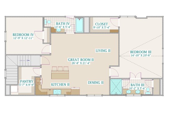 House Design - Farmhouse Floor Plan - Upper Floor Plan #1118-2