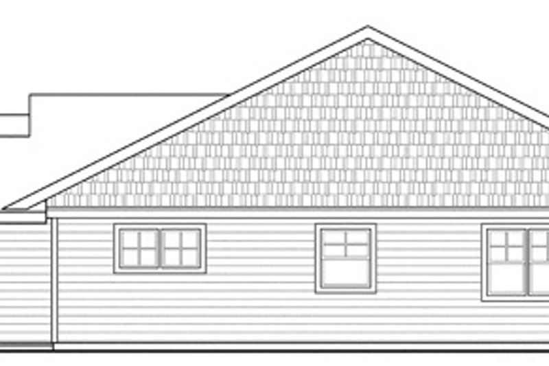 Architectural House Design - Exterior - Other Elevation 1 for Ranch House Plan #124-855 - 3 bed, 2 bath