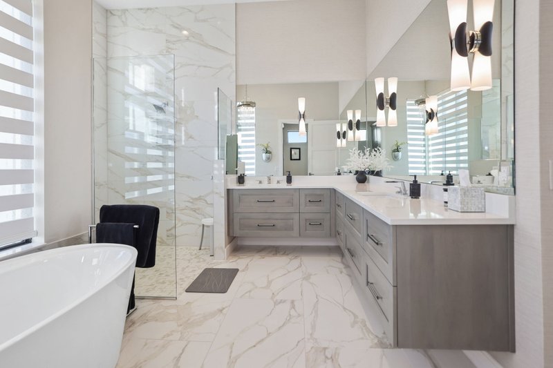 House Blueprint - Interior - Master Bathroom 2 for Contemporary House Plan #930-533 - 3 bed, 3 bath