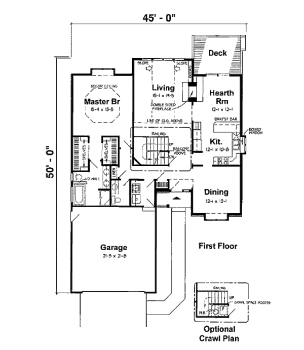 Country Floor Plan - Main Floor Plan #312-806