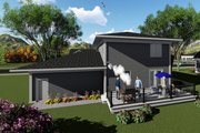 Modern Style House Plan - 3 Beds 2.5 Baths 1572 Sq/Ft Plan #70-1413 
