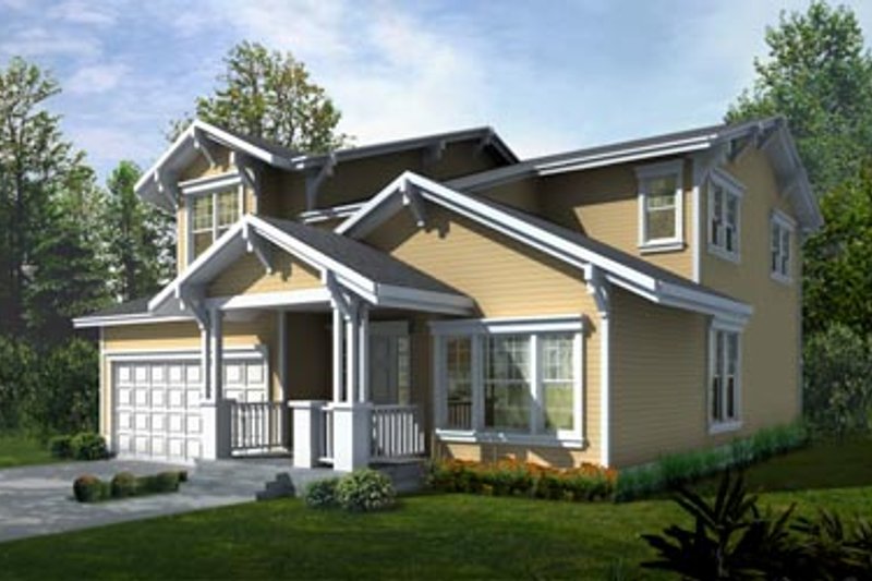 Dream House Plan - Bungalow Exterior - Front Elevation Plan #94-206
