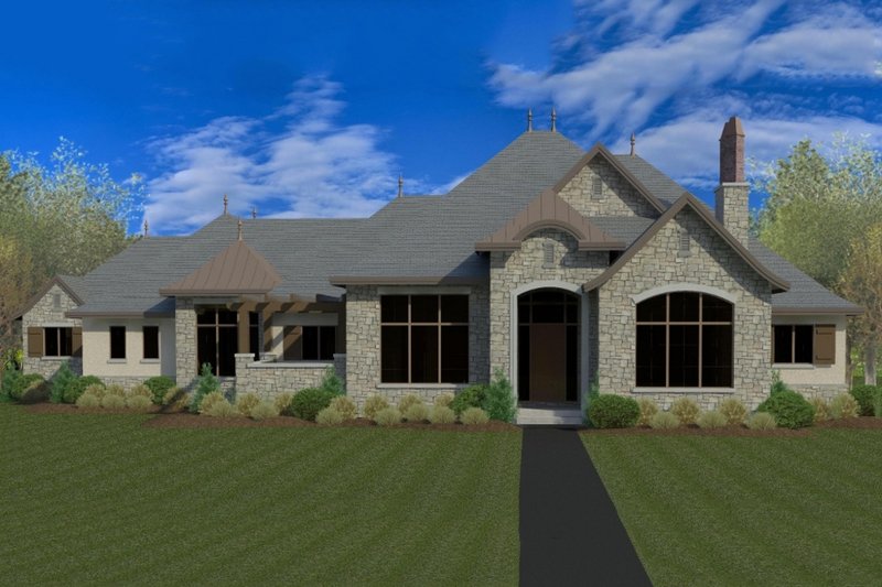 House Plan Design - European Exterior - Front Elevation Plan #920-64