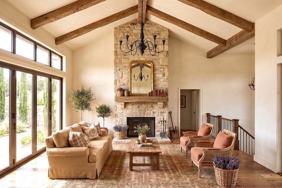 Interior - Family Room for Farmhouse House Plan #1089-73 - 3 bed, 2.5 bath