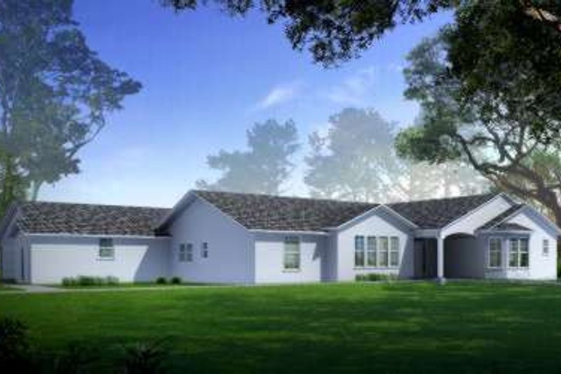 Dream House Plan - Adobe / Southwestern Exterior - Front Elevation Plan #1-803