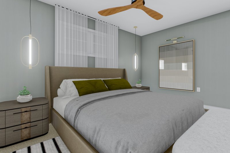 House Design - Interior - Master Bedroom 2 for Traditional House Plan #1060-184 - 3 bed, 2 bath