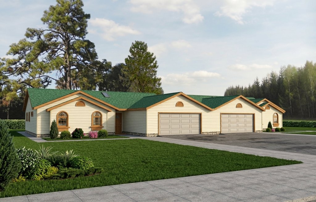 Exterior - Front Elevation 2 for Traditional House Plan #117-309 - 3 bed, 2 bath