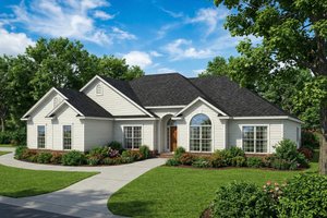 Traditional Exterior - Front Elevation Plan #17-594