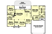 European Style House Plan - 3 Beds 2 Baths 1750 Sq/Ft Plan #430-52 