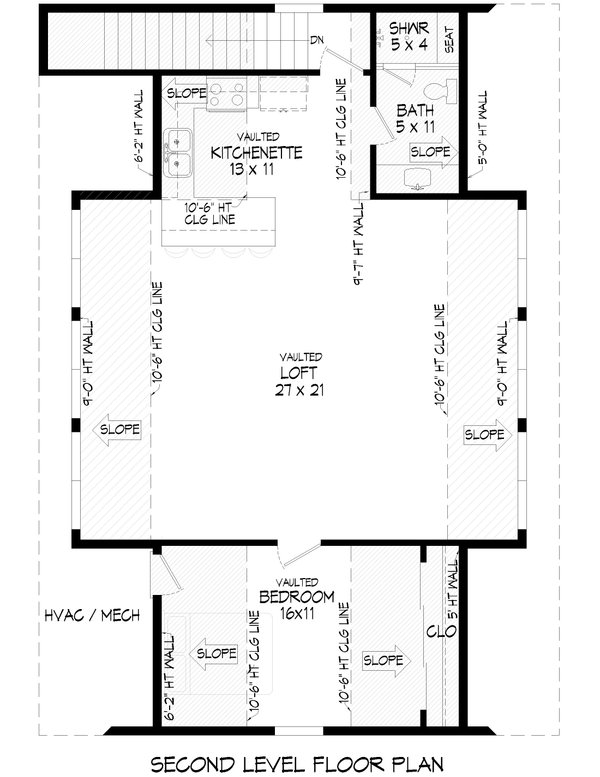 Country Floor Plan - Upper Floor Plan #932-1404